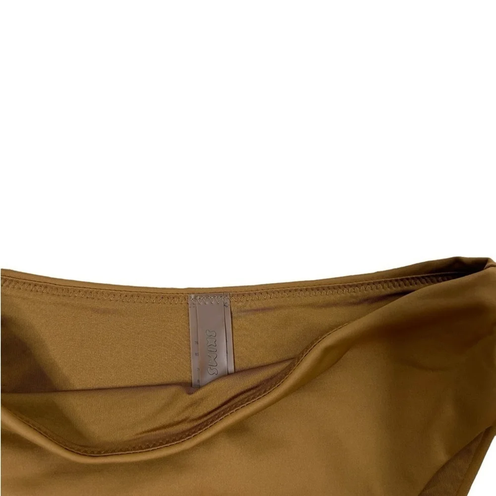 Skims Swim Almond Recycled Swim Mid Waist Bikini Bottom Almond Size XXS